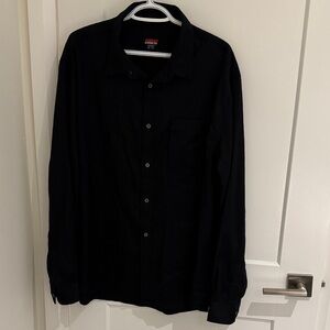 Karbon Men's Classic Black Button-Down Shirt